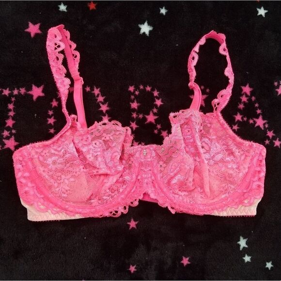 32D Victoria's Secret Pink Unlined Bra - Picture 8 of 9